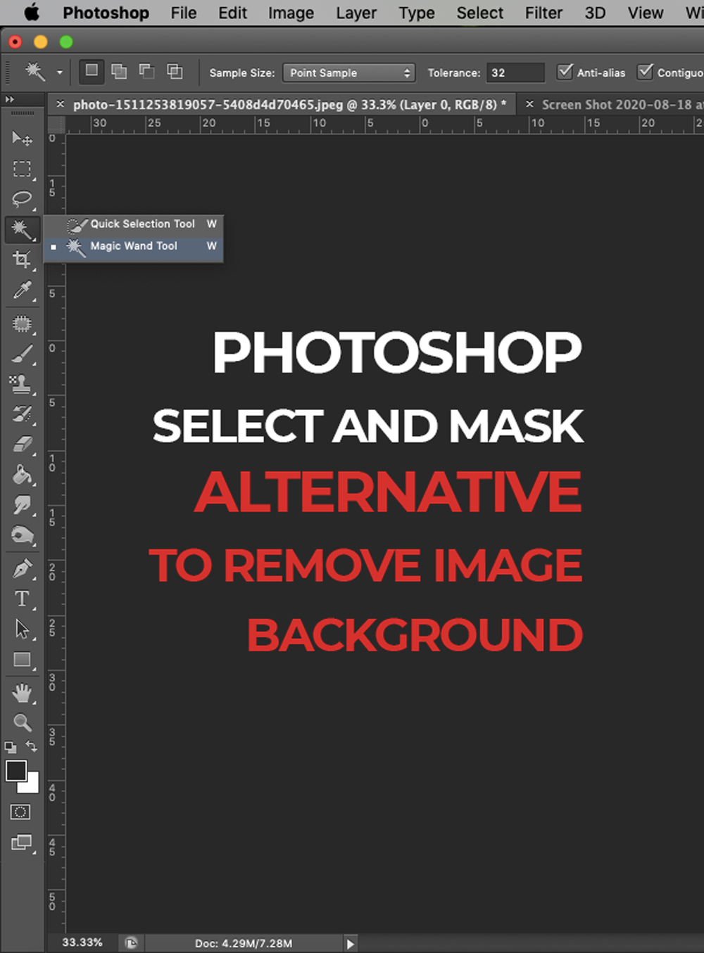 PHOTOSHOP’S SELECT AND MASK