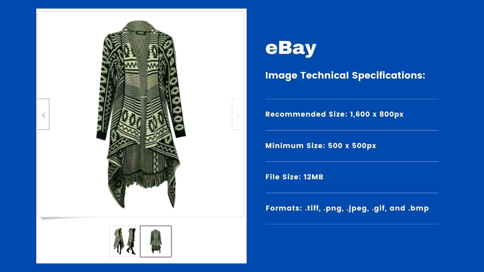 Product Image Requirements for eBay, Shopify, and Amazon