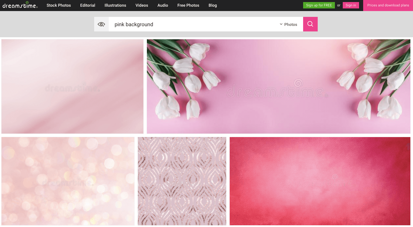 Homepage - Pink