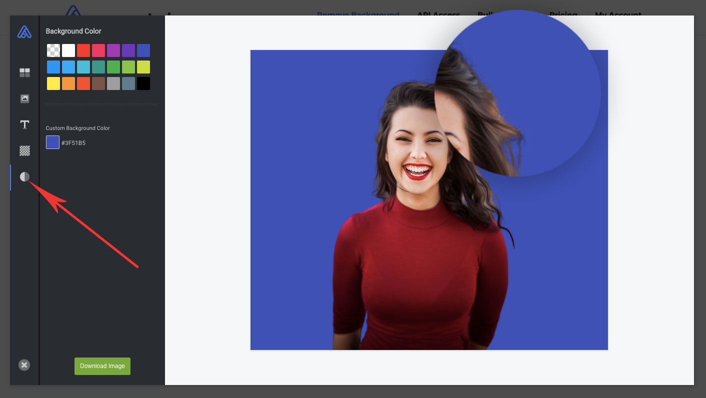 remove background from hair