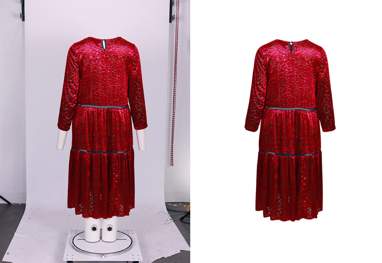 clothing manual background removal service