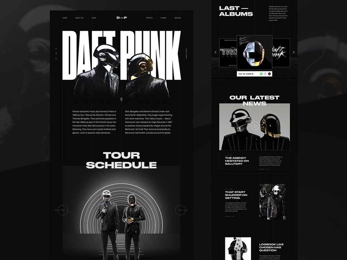 black background - web and app design 02
