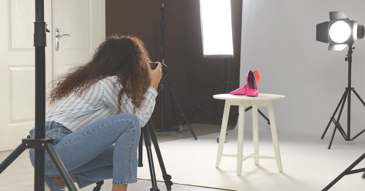 online shoe store - shoe photography