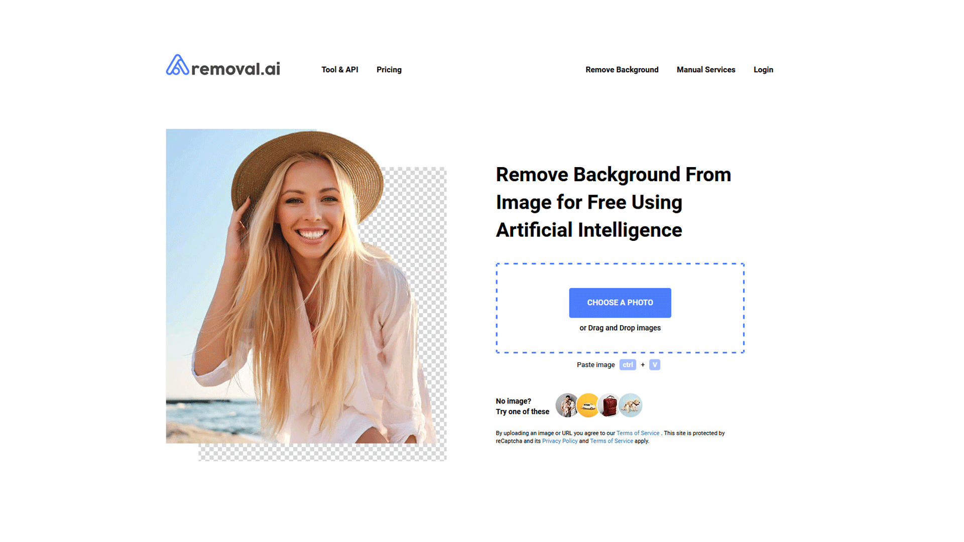 remove background from image - removal.ai