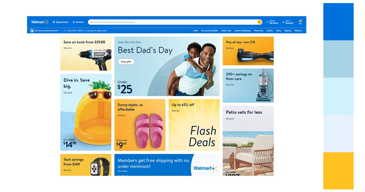Walmart home page