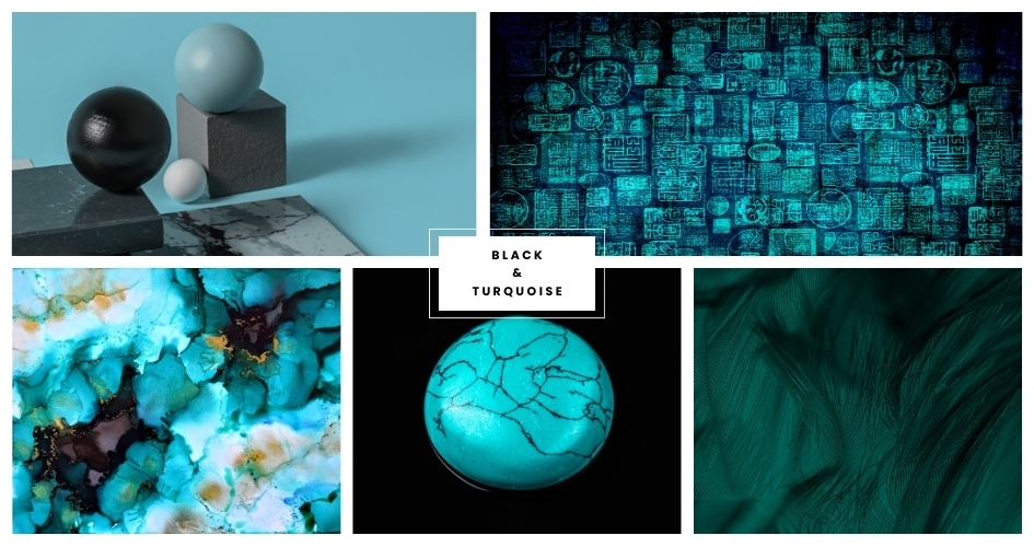 Black & Turquoise