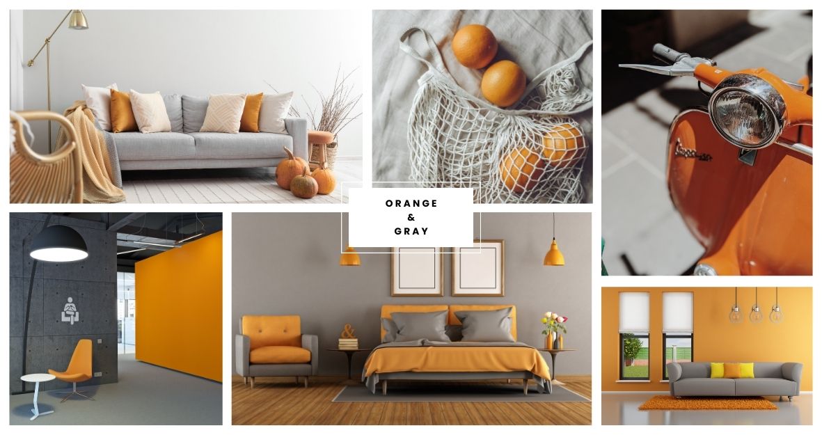 Orange & Gray Combination