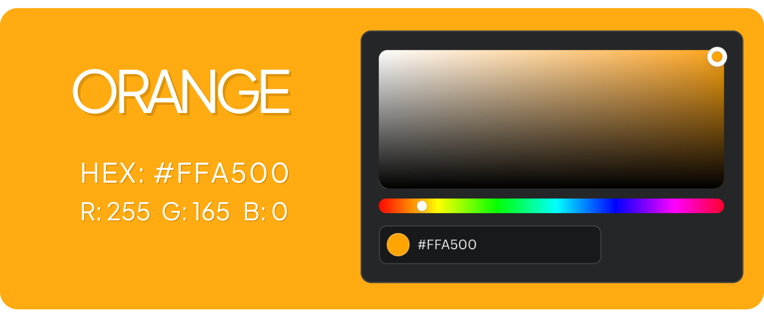 Orange Hex & RGB Values