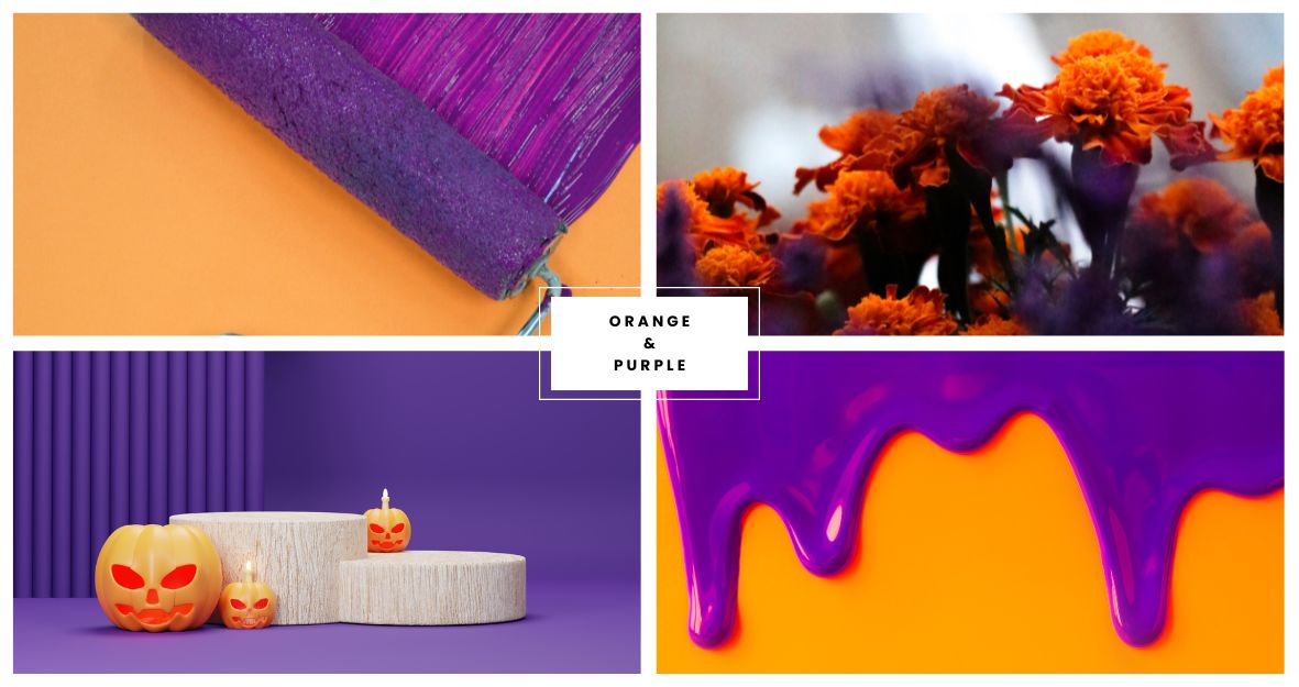 Orange & Purple Combination