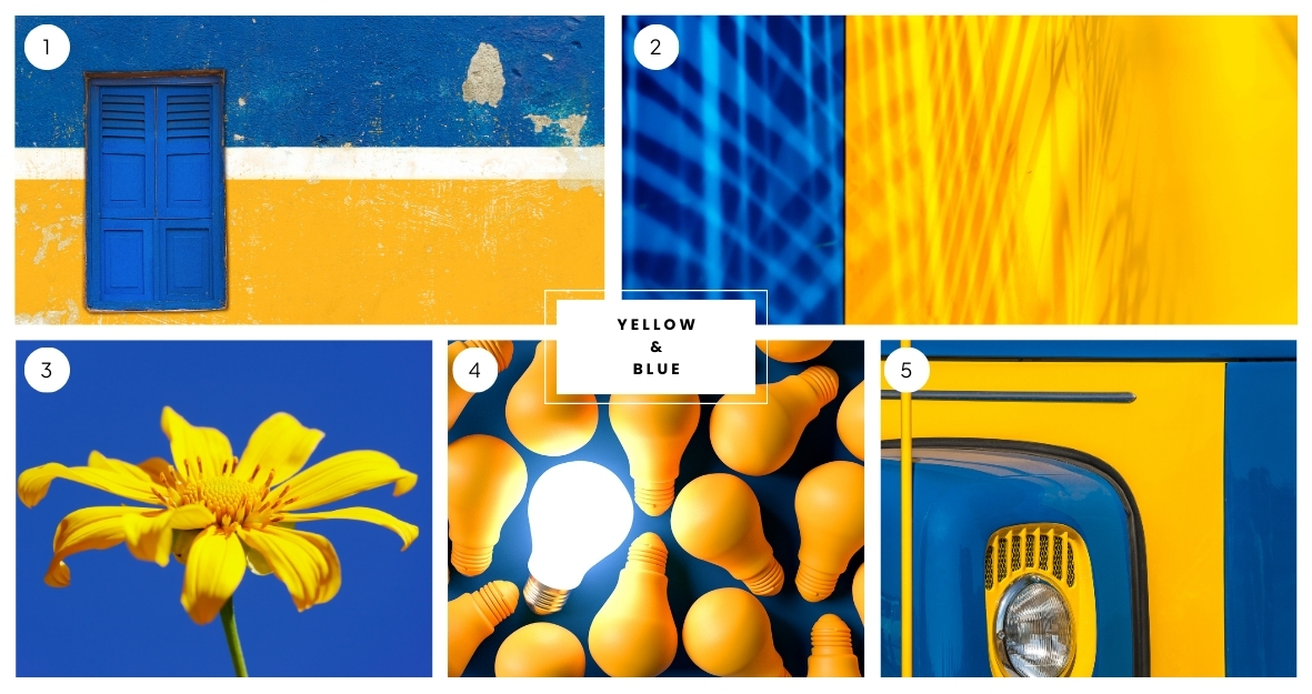 Yellow & Blue Color Palette