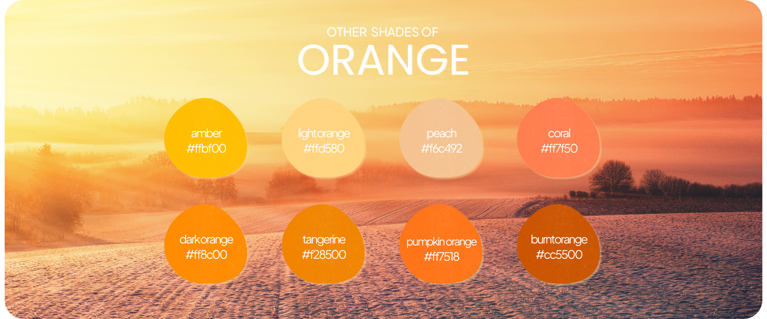 other shades of orange