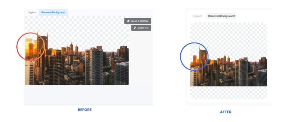 Removal.AI background removal before and after